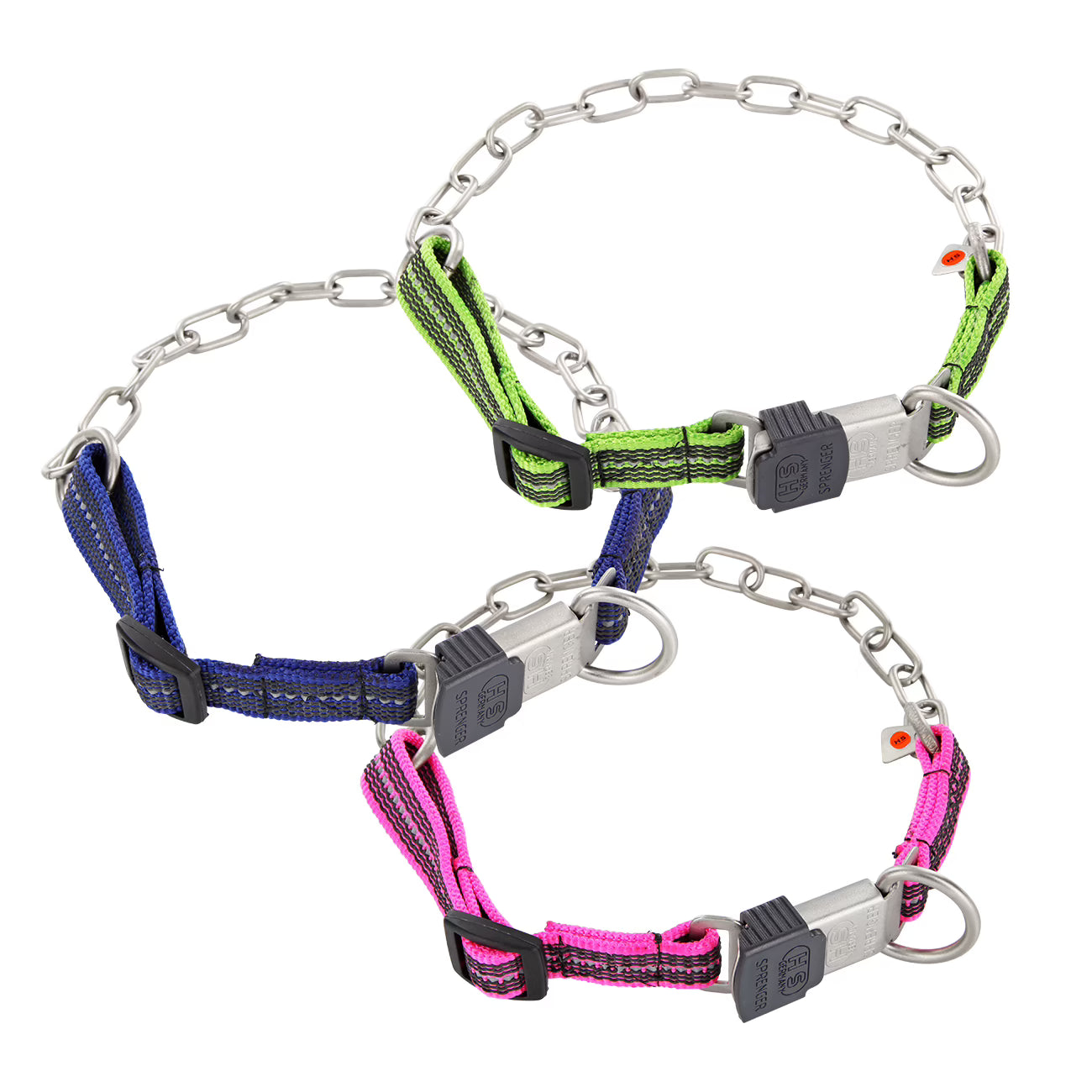 Herm Sprenger Chain Collar with ClicLock 60-65cm Pink