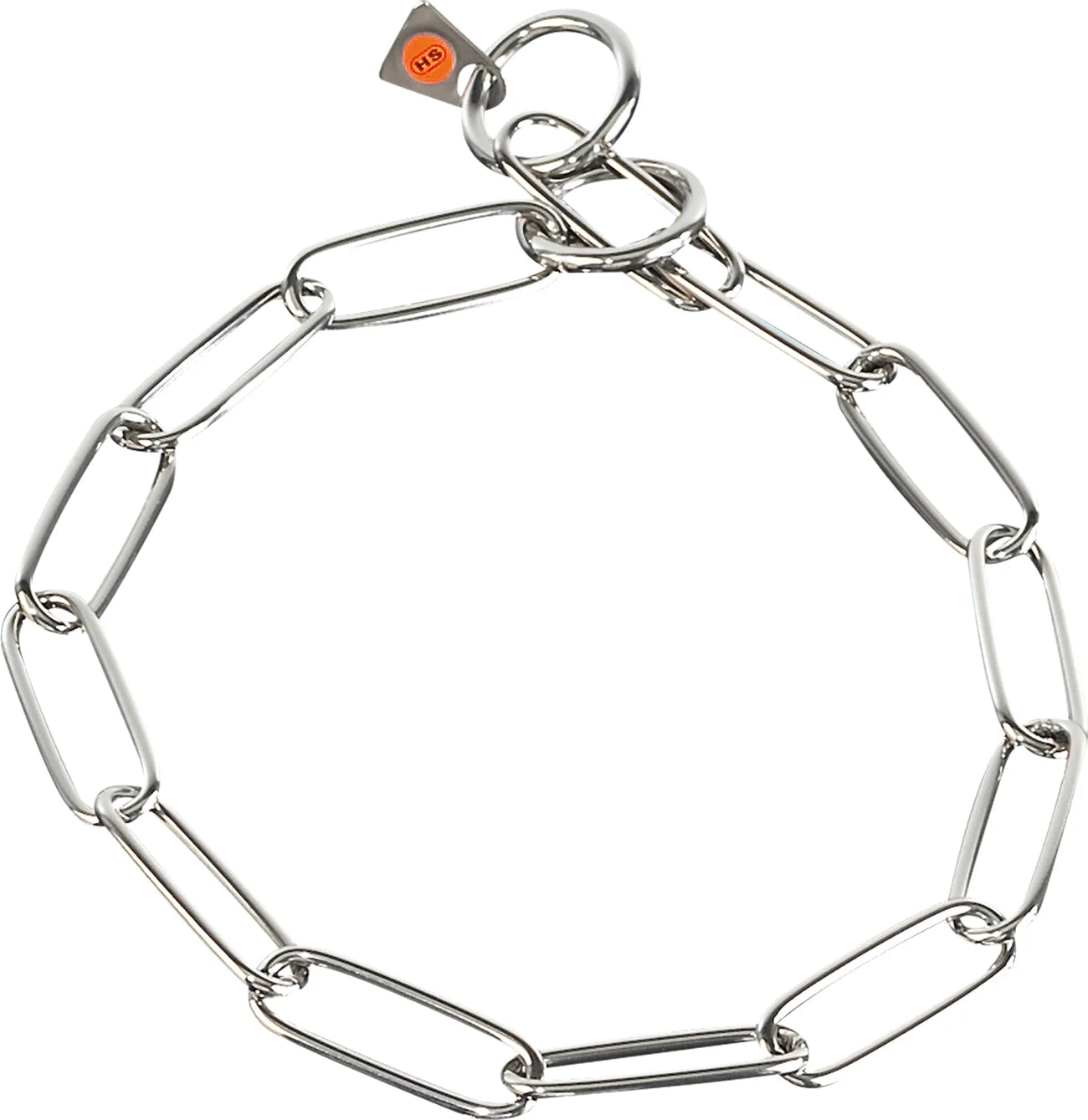 Herm Sprenger Fur Saver Chain Collar Long Links 3mm Silver