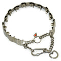 Herm Sprenger Neck Tech Sport Carabiner Martingale Prong Collar Stainless Steel Silver