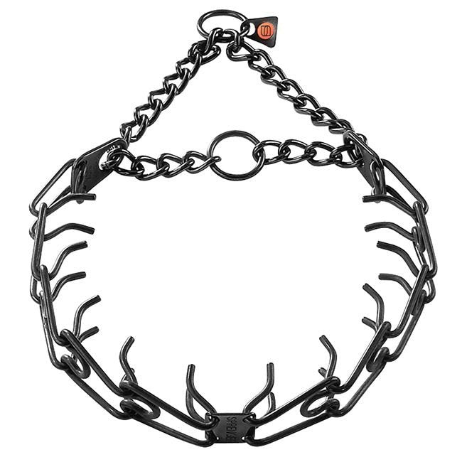 Herm Sprenger Stainless Steel Prong Collar Black Small 2.25mm