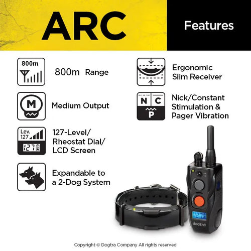 Dogtra Arc 800 Dog Training E-Collar UK Adaptor