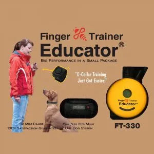 FT-330 Finger Trainer Educator Remote One Dog E-Collar UK Adaptor
